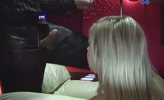 Blonde Cocksucker Fucks in the Bar