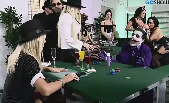 Wild Fancy Costume Orgy Enthusiasts Indulge in Kinky Group Sex